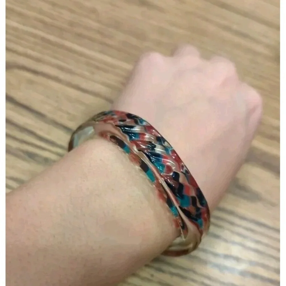 Handmade Art Glass Beautiful Bangle Bracelet